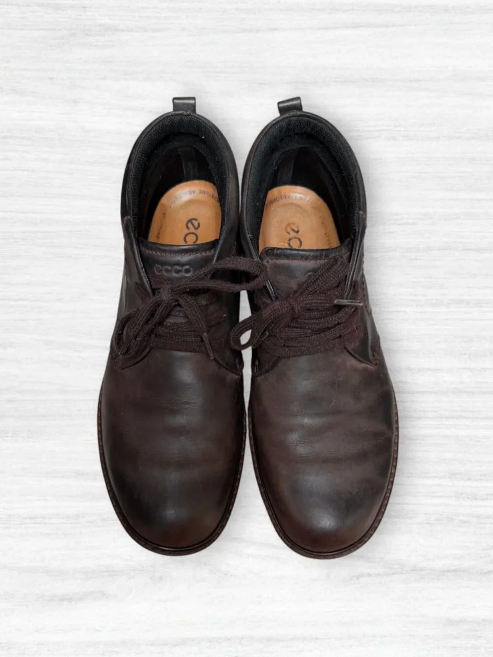 ECCO Gore-Tex Leather Chukka Boots Brown Waterproof Comfort Shoes EU 44 / US 11